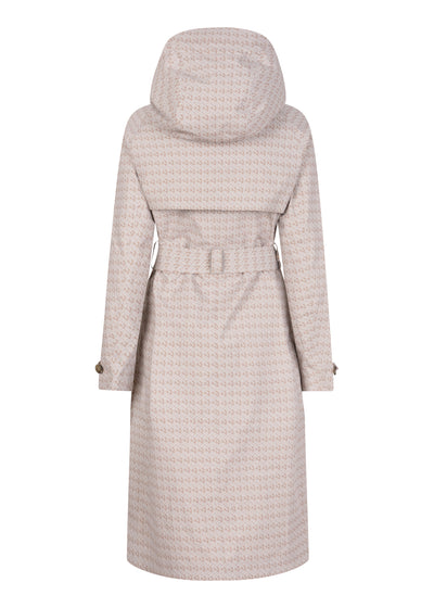 Waterproof Packable Straight-Fit Trenchcoat | Beige Monogram
