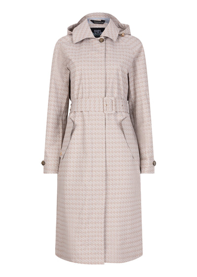 Waterproof Packable Straight-Fit Trenchcoat | Beige Monogram