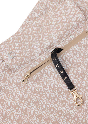 Waterproof Packable Straight-Fit Trenchcoat | Beige Monogram