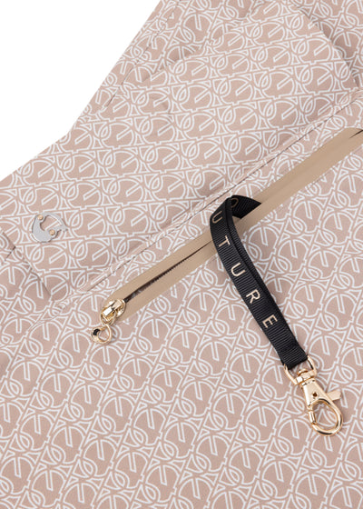 Waterproof Packable Straight-Fit Trenchcoat | Beige Monogram