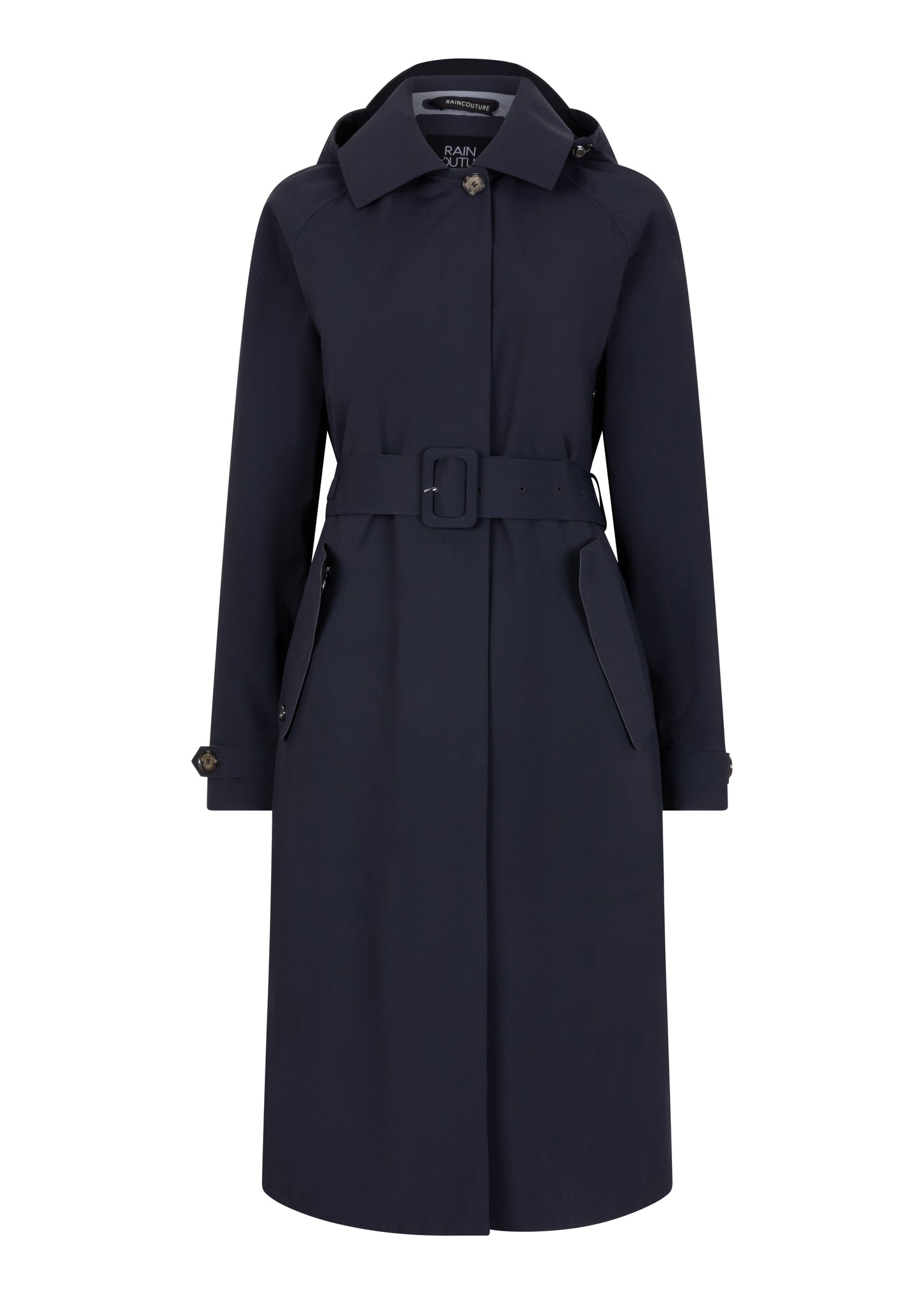 Waterproof Packable Straight-Fit Trenchcoat  | Navy