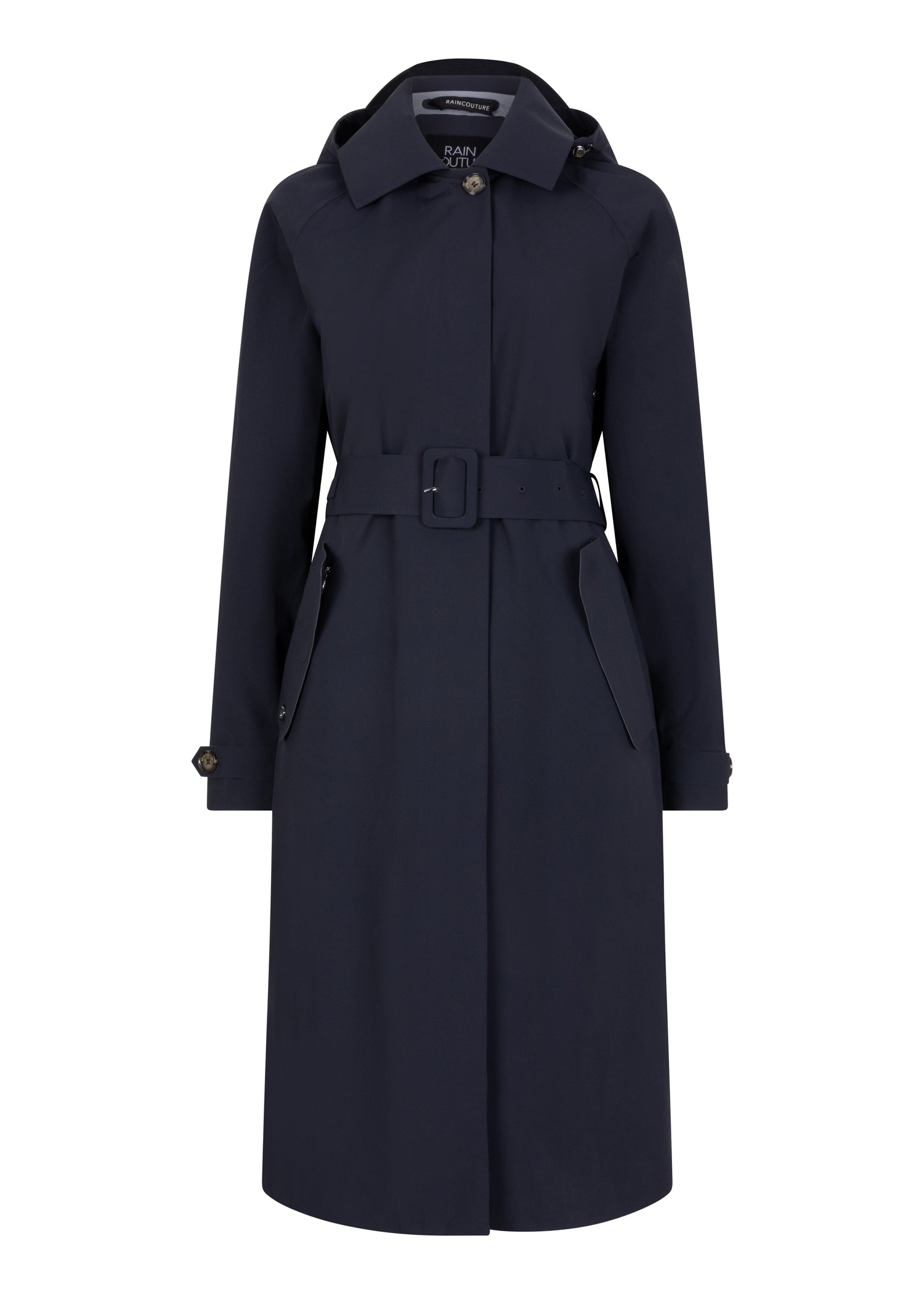 Waterproof Packable Straight-Fit Trenchcoat  | Navy