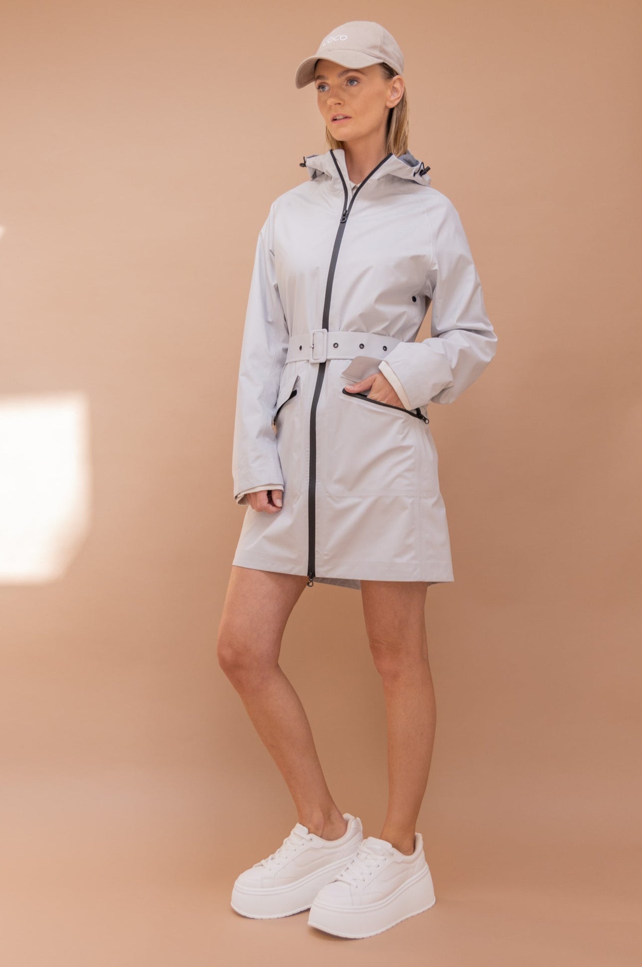 Ultra Lightweight Packable Parka - Chalk