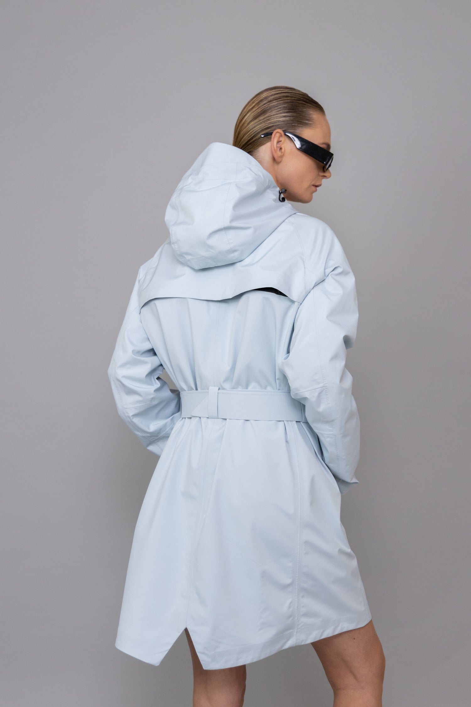 Ultra Lightweight Packable Parka - Light Blue