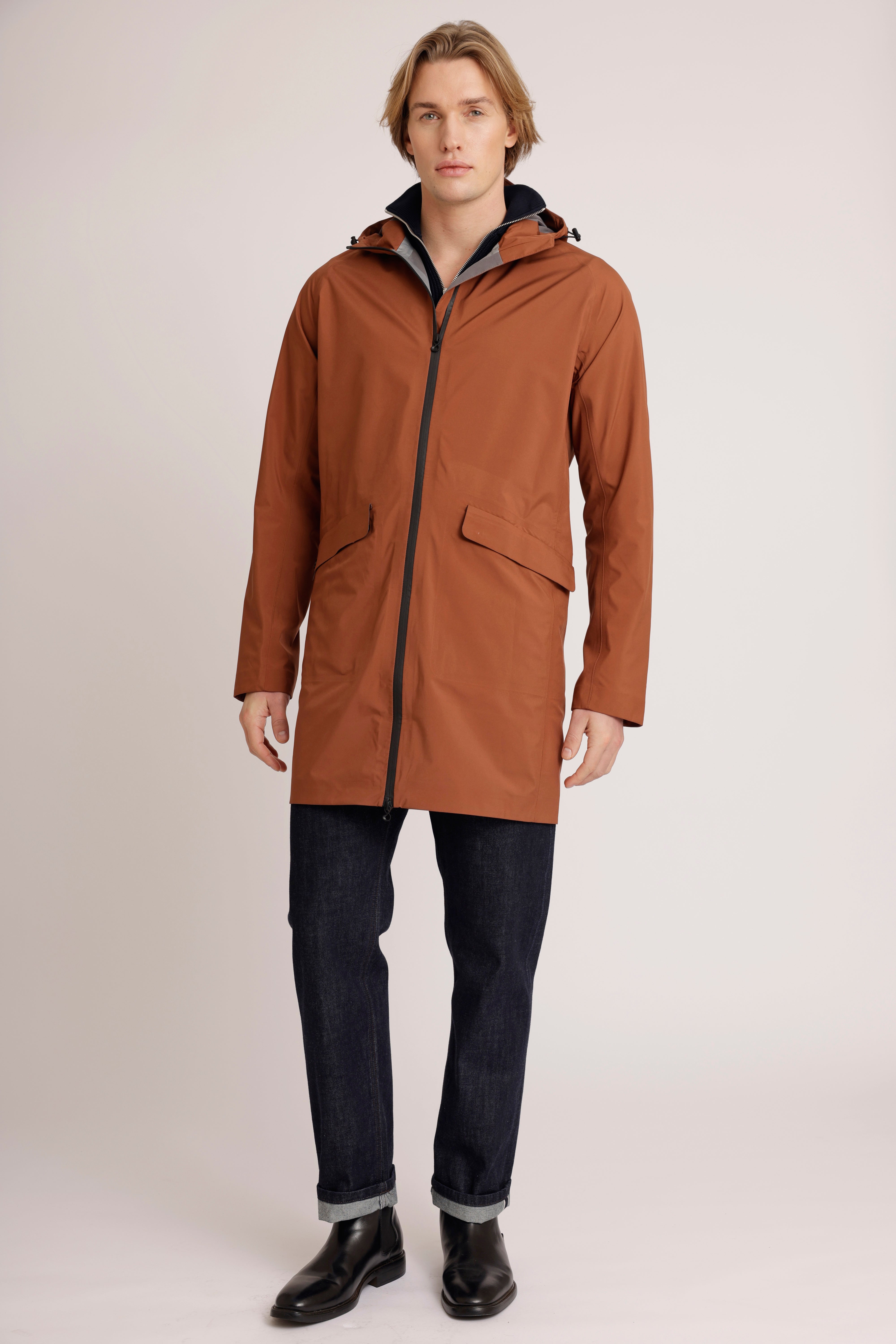 Waterproof Ultra-Lightweight Packable Parka  | Rusty Camel