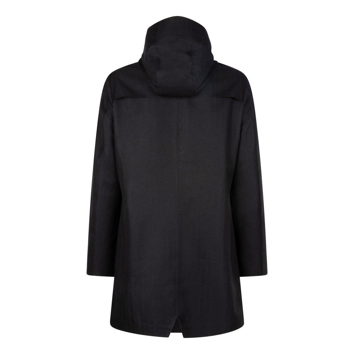 Waterproof Tailored Fit Parka | Black Herringbone