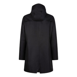 Waterproof Tailored Fit Parka | Black Herringbone
