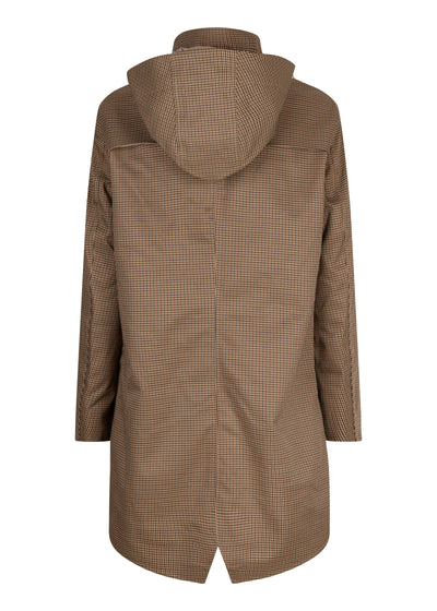 Waterproof Tailored Fit Parka | Houndstooth Check
