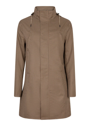 Waterproof Tailored Fit Parka | Houndstooth Check