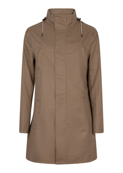 Waterproof Tailored Fit Parka | Houndstooth Check