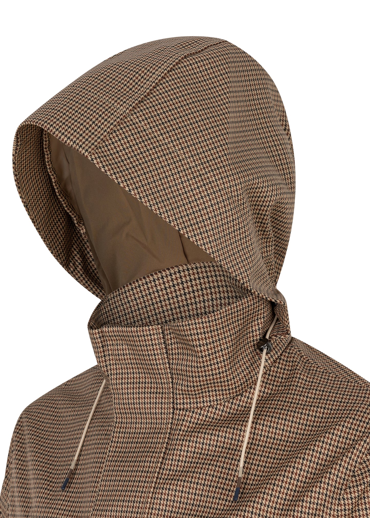 Waterproof Tailored Fit Parka  | Houndstooth Check