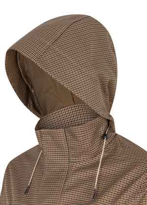 Waterproof Tailored Fit Parka | Houndstooth Check