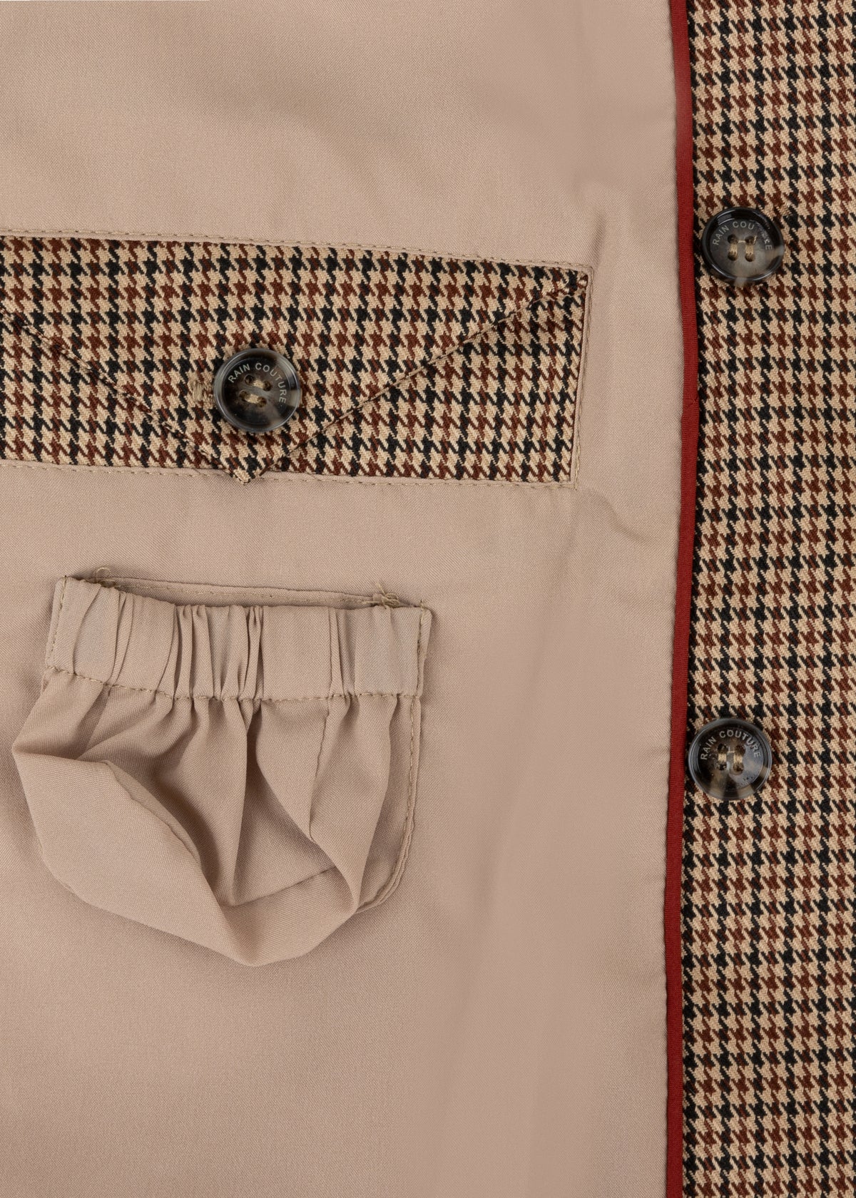 Waterproof Tailored Fit Parka | Houndstooth Check
