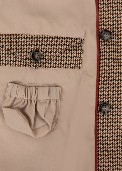 Waterproof Tailored Fit Parka | Houndstooth Check