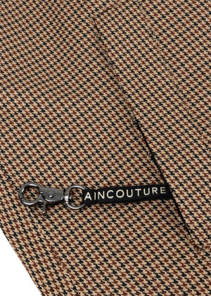 Waterproof Tailored Fit Parka | Houndstooth Check