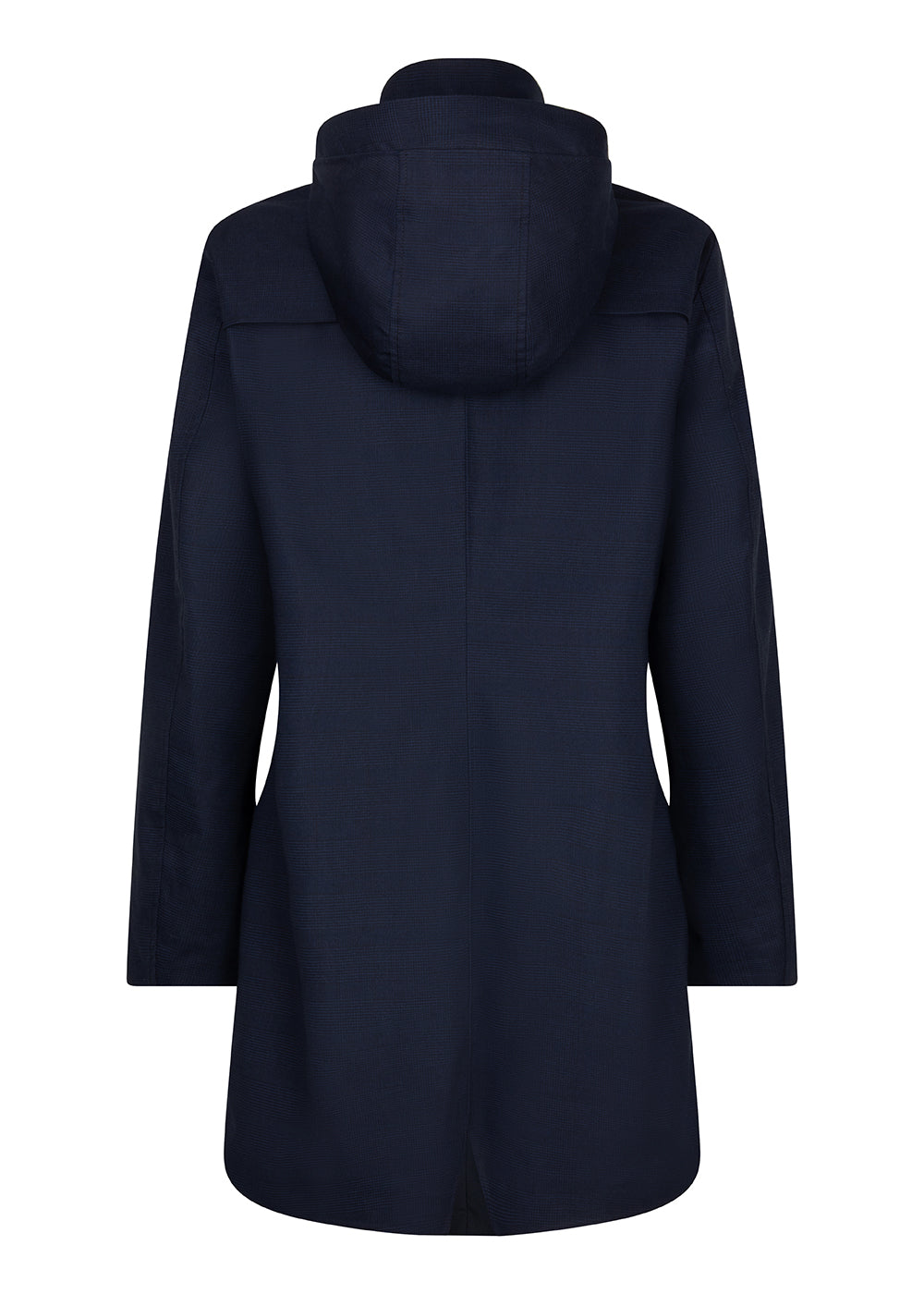 Waterproof Tailored Fit Parka | Navy Check