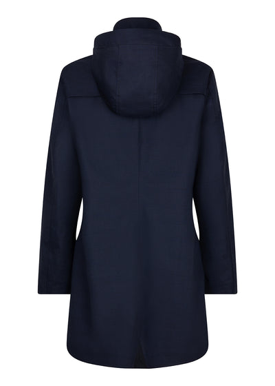 Waterproof Tailored Fit Parka | Navy Check