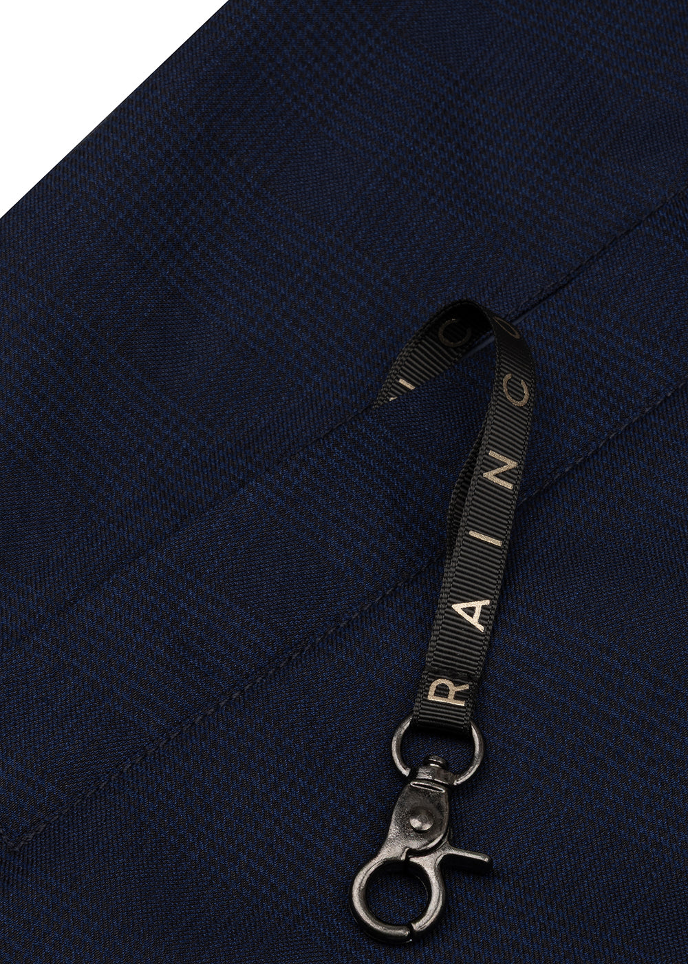 Waterproof Tailored Fit Parka | Navy Check