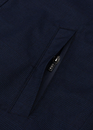 Waterproof Tailored Fit Parka | Navy Check
