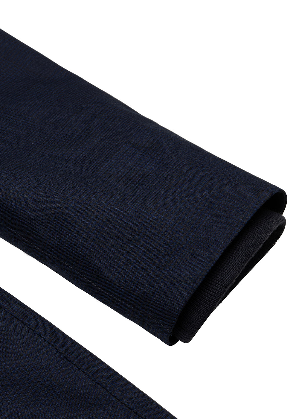 Waterproof Tailored Fit Parka | Navy Check