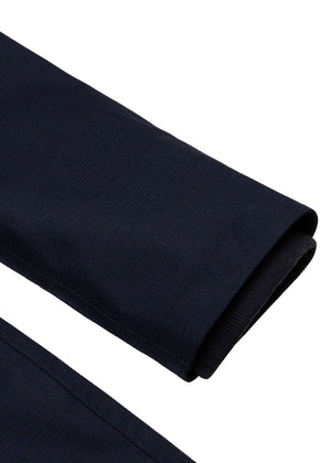 Waterproof Tailored Fit Parka | Navy Check