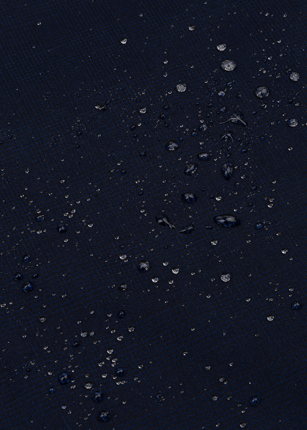 Waterproof Tailored Fit Parka | Navy Check