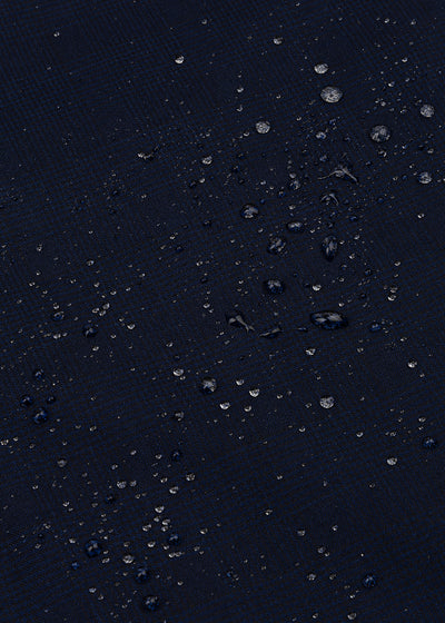 Waterproof Tailored Fit Parka | Navy Check