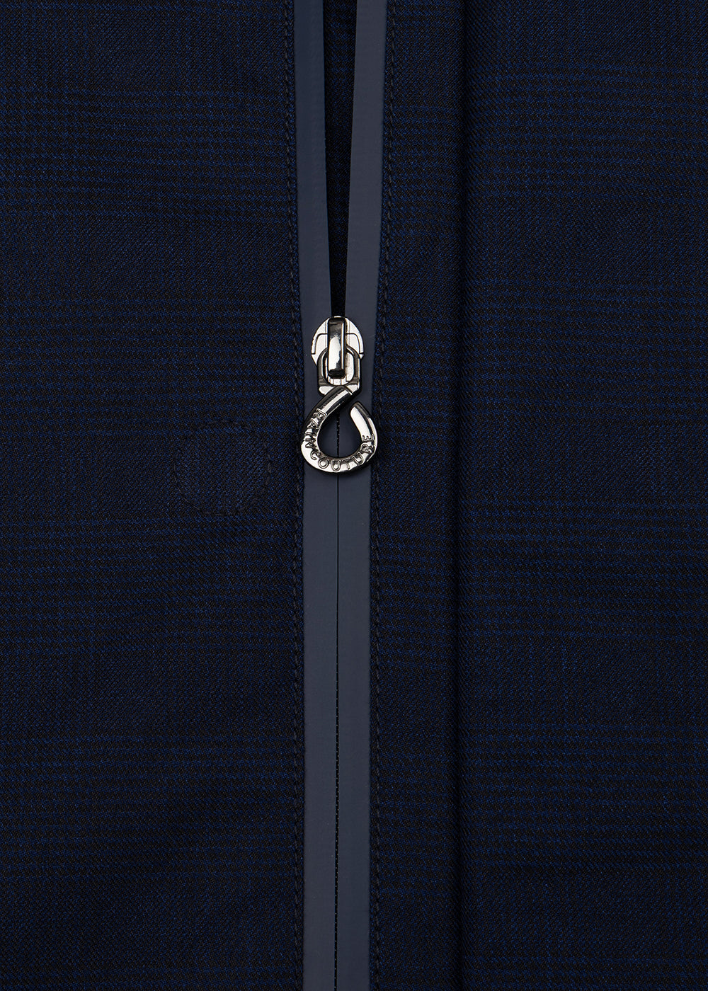 Waterproof Tailored Fit Parka | Navy Check