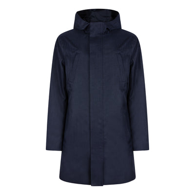 Waterdichte Getailleerde Parka | Navy Visgraat