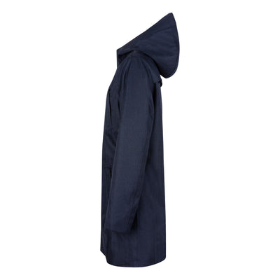 Waterdichte Getailleerde Parka | Navy Visgraat