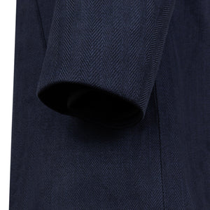 Waterdichte Getailleerde Parka | Navy Visgraat