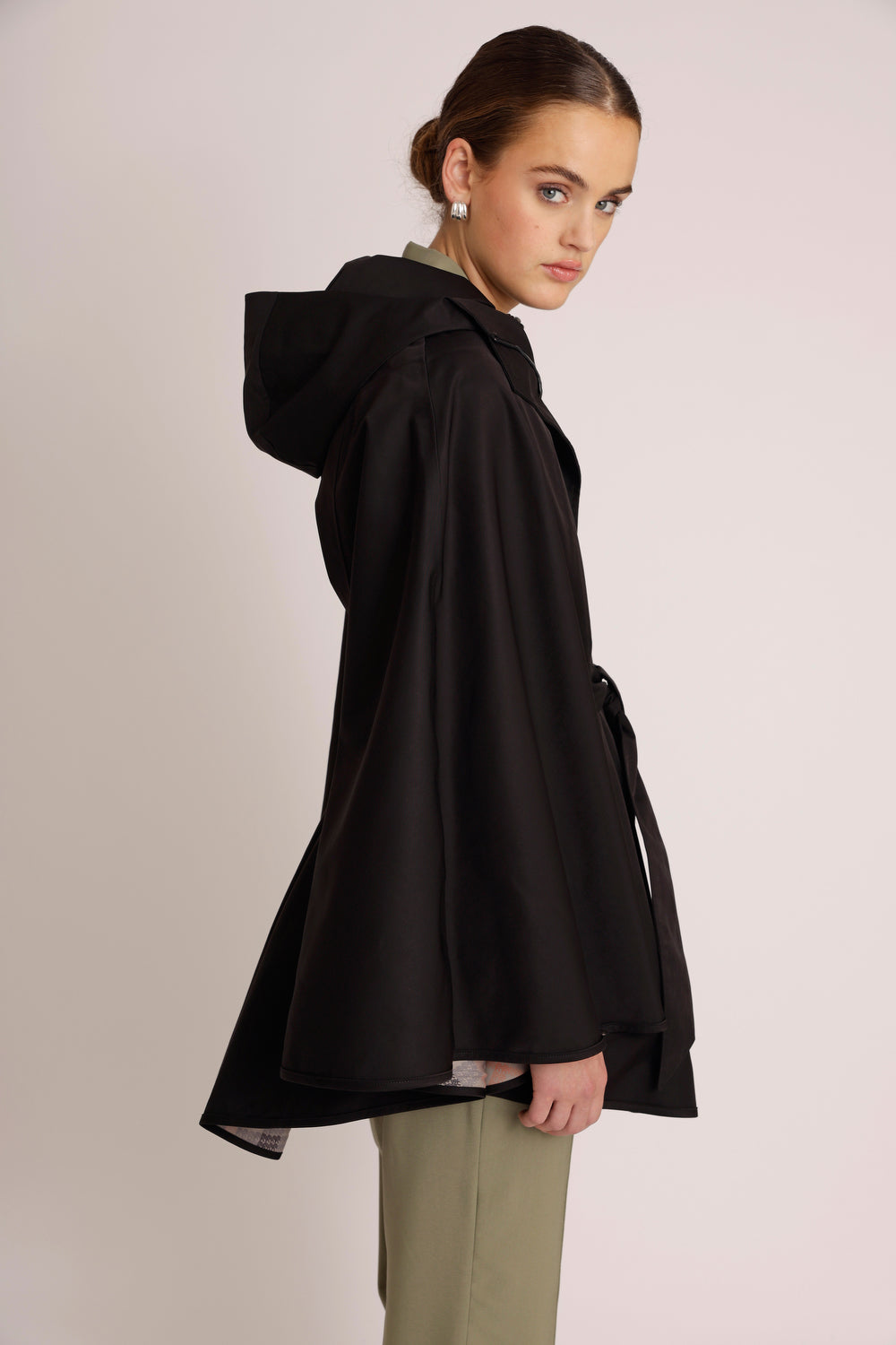 Waterproof Poncho Cape  | Black