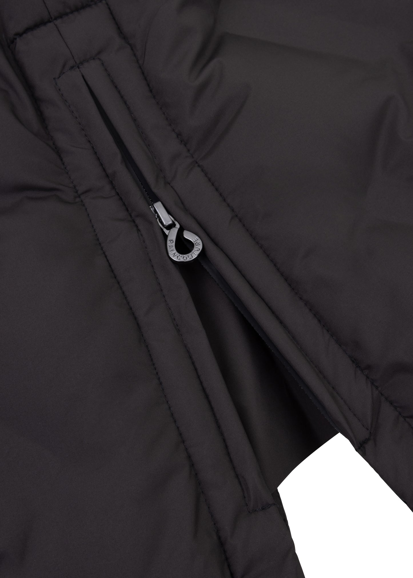 Waterproof Puffer Poncho  | Black