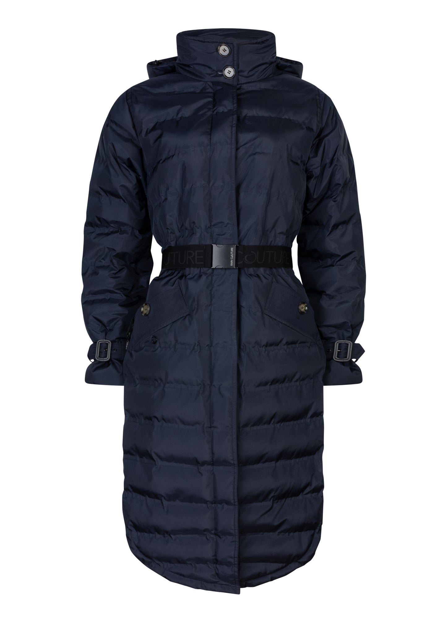 Waterproof Puffer Poncho | Navy