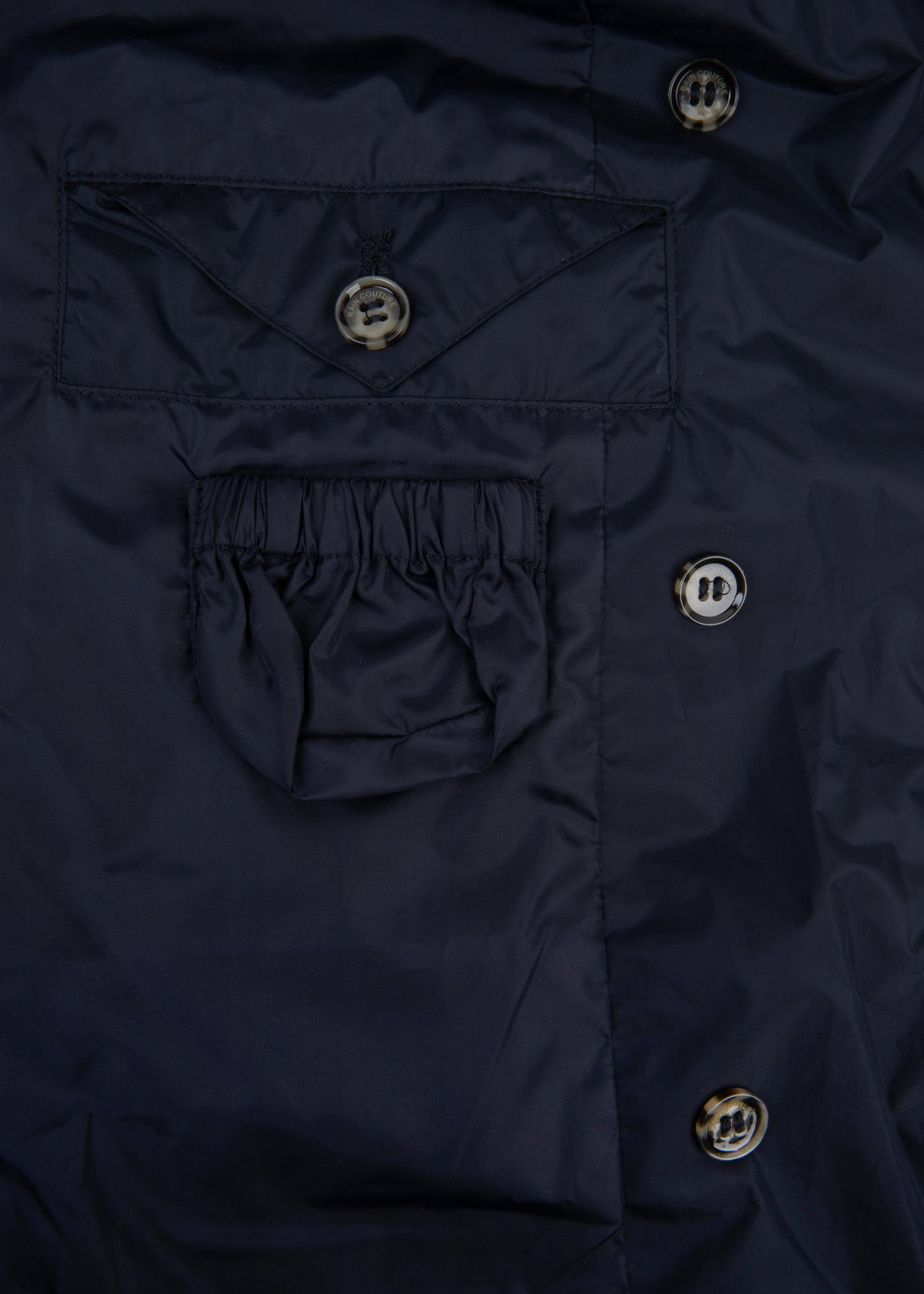 Waterproof Puffer Poncho | Navy