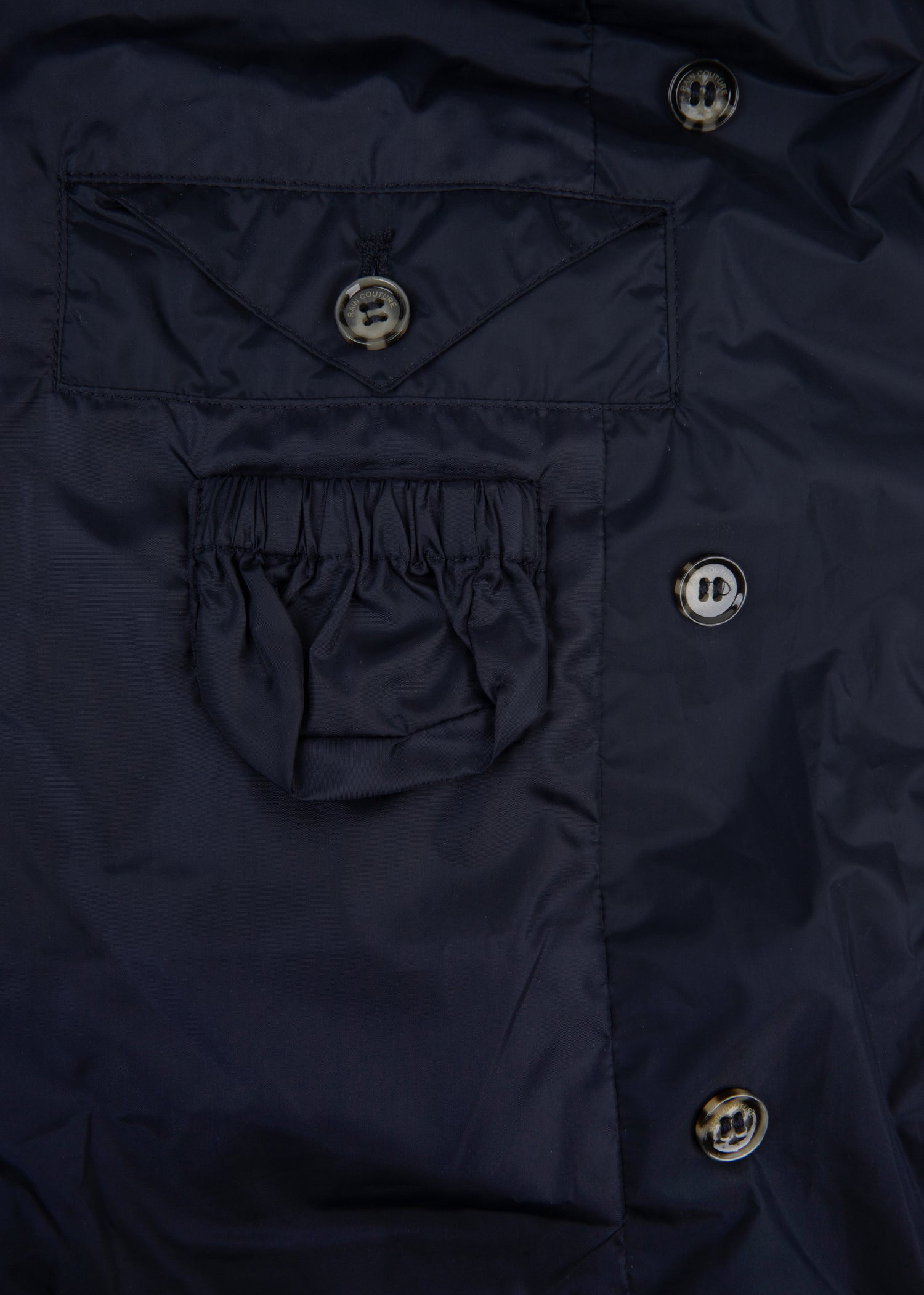 Waterproof Puffer Poncho | Navy