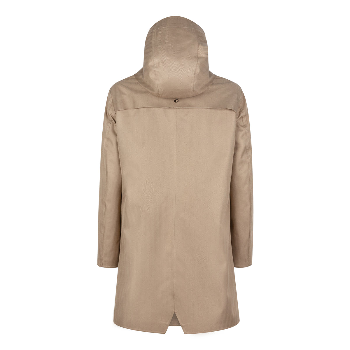 Waterproof Tailored Fit Parka | Beige Herringbone