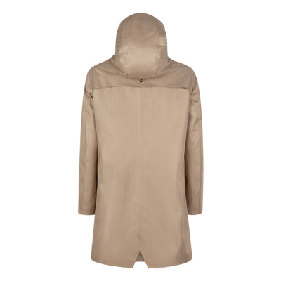 Waterproof Tailored Fit Parka | Beige Herringbone
