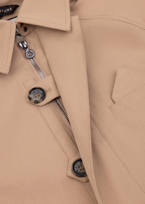Waterdichte Straight Fit Trenchcoat | Kameelbeige