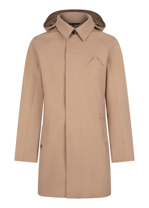 Waterdichte Straight Fit Trenchcoat | Kameelbeige