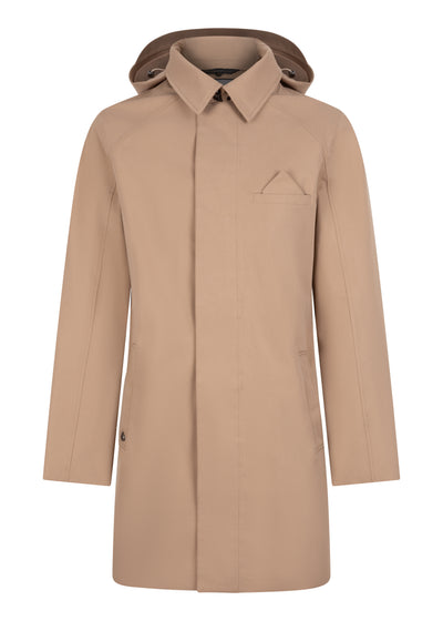 Waterdichte Straight Fit Trenchcoat | Kameelbeige