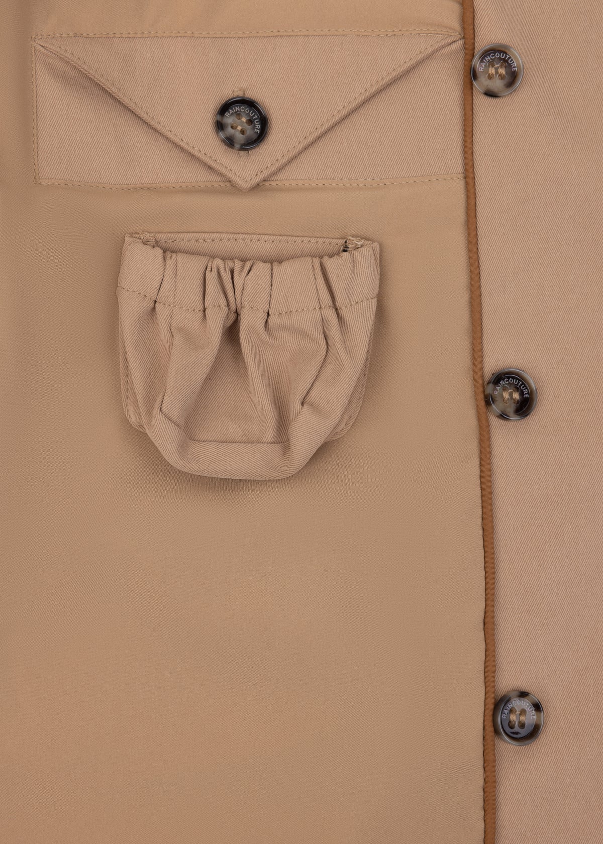 Waterdichte Straight Fit Trenchcoat | Kameelbeige