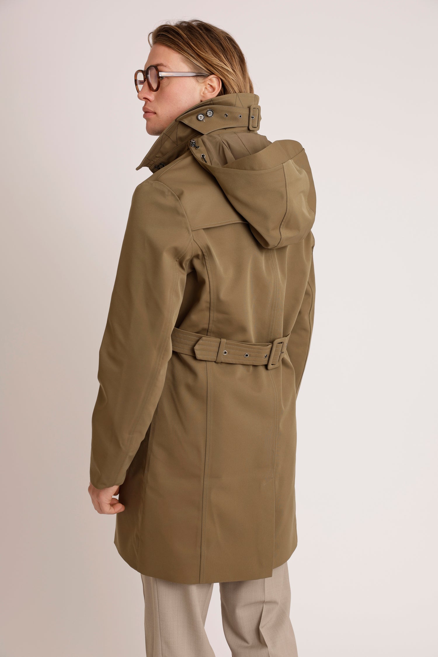 Waterproof Straight Fit Trenchcoat  | Green 2.0