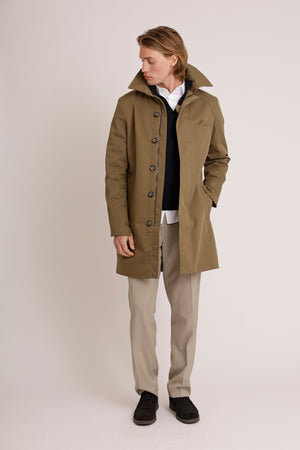 Waterproof Straight Fit Trenchcoat  | Green 2.0
