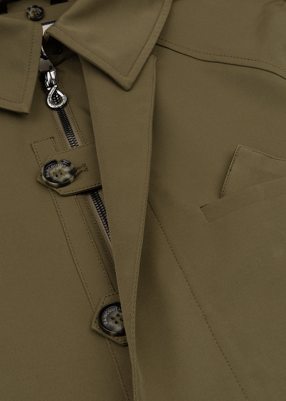 Waterproof Straight Fit Trenchcoat  | Green 2.0