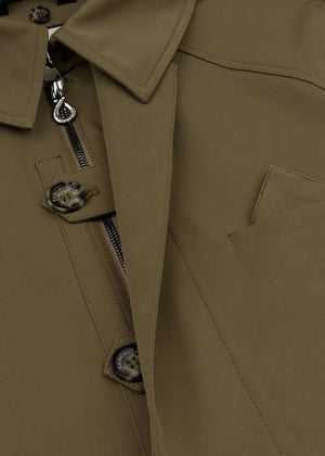 Waterproof Straight Fit Trenchcoat  | Green 2.0