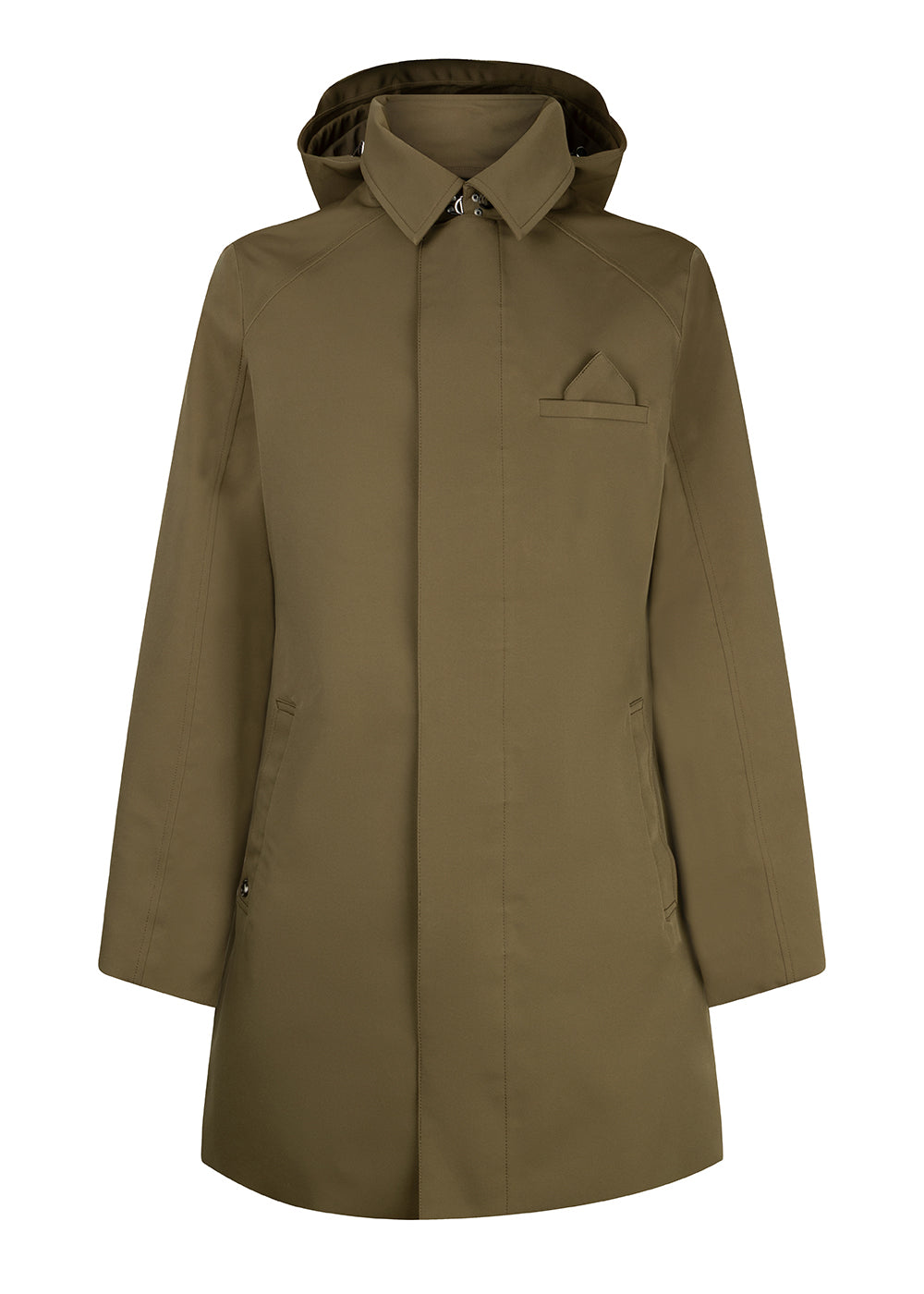 Waterproof Straight Fit Trenchcoat  | Green 2.0