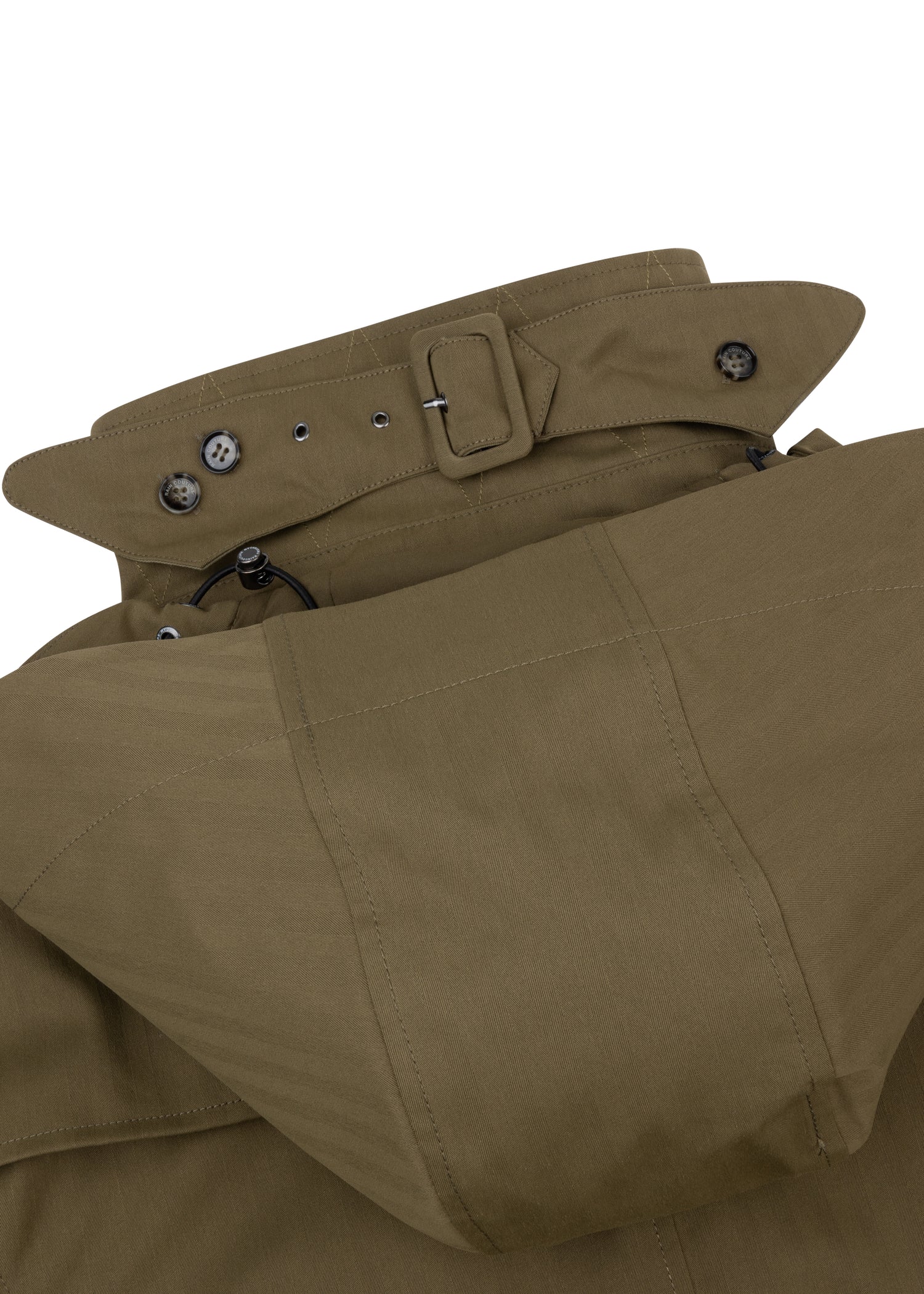 Waterproof Straight Fit Trenchcoat  | Green