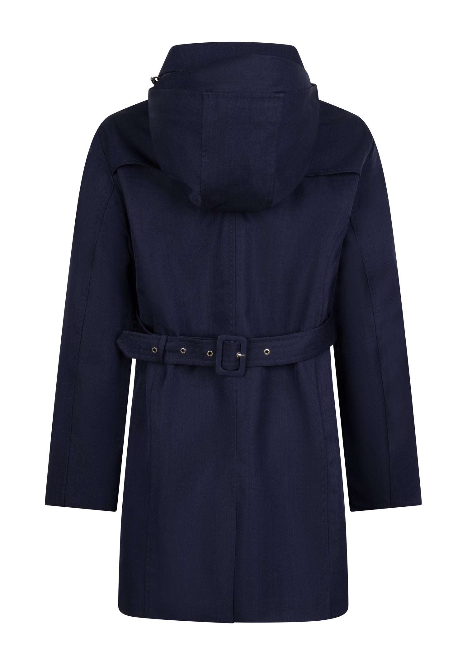 Waterproof Straight Fit Trenchcoat  | Navy Melange