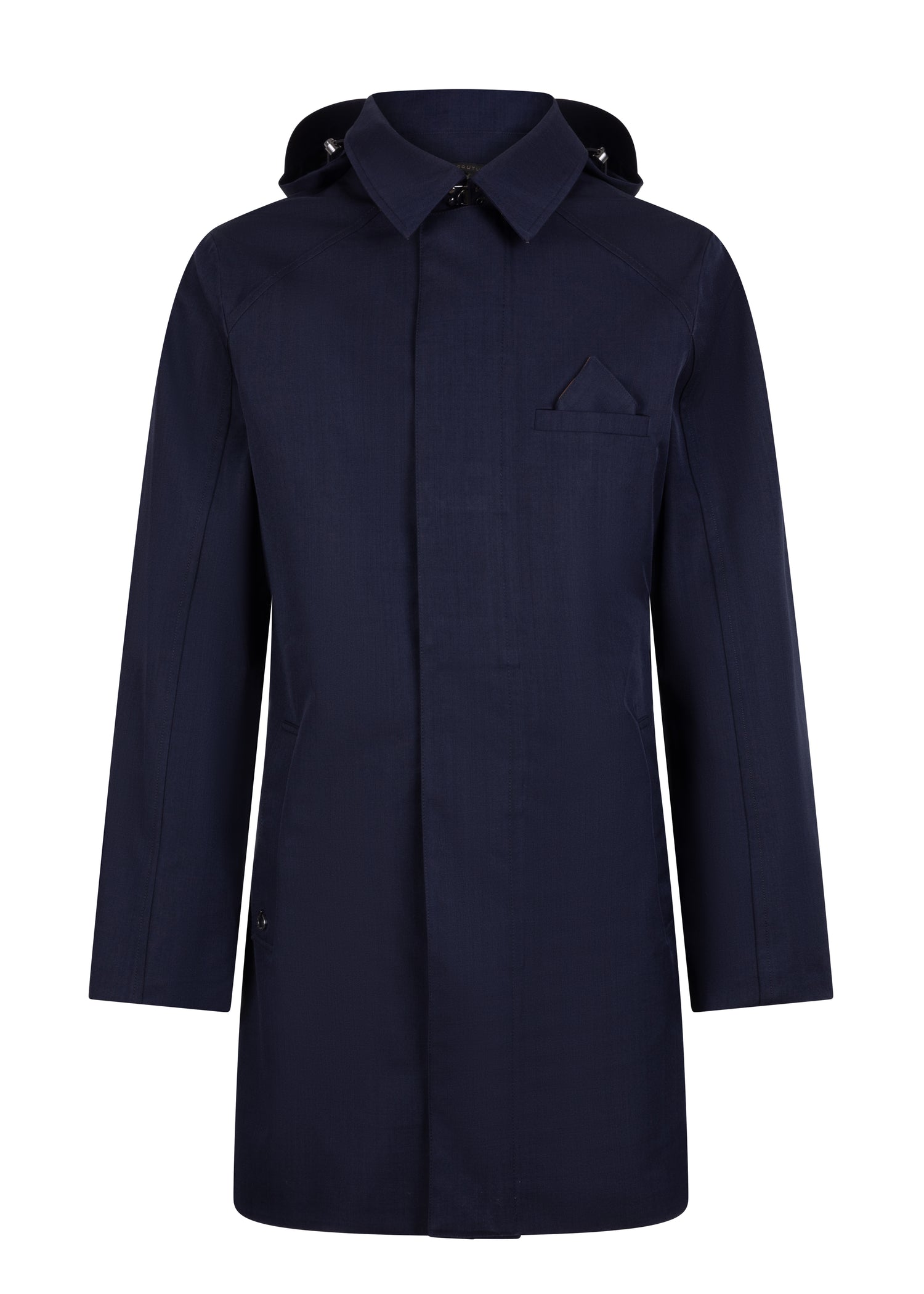 Waterproof Straight Fit Trenchcoat  | Navy Melange